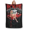 US Route 66 Blankets Multi-function Fleece Sofa Throw Blanket for Home Bedroom Travel Throws Bedspread Quilt