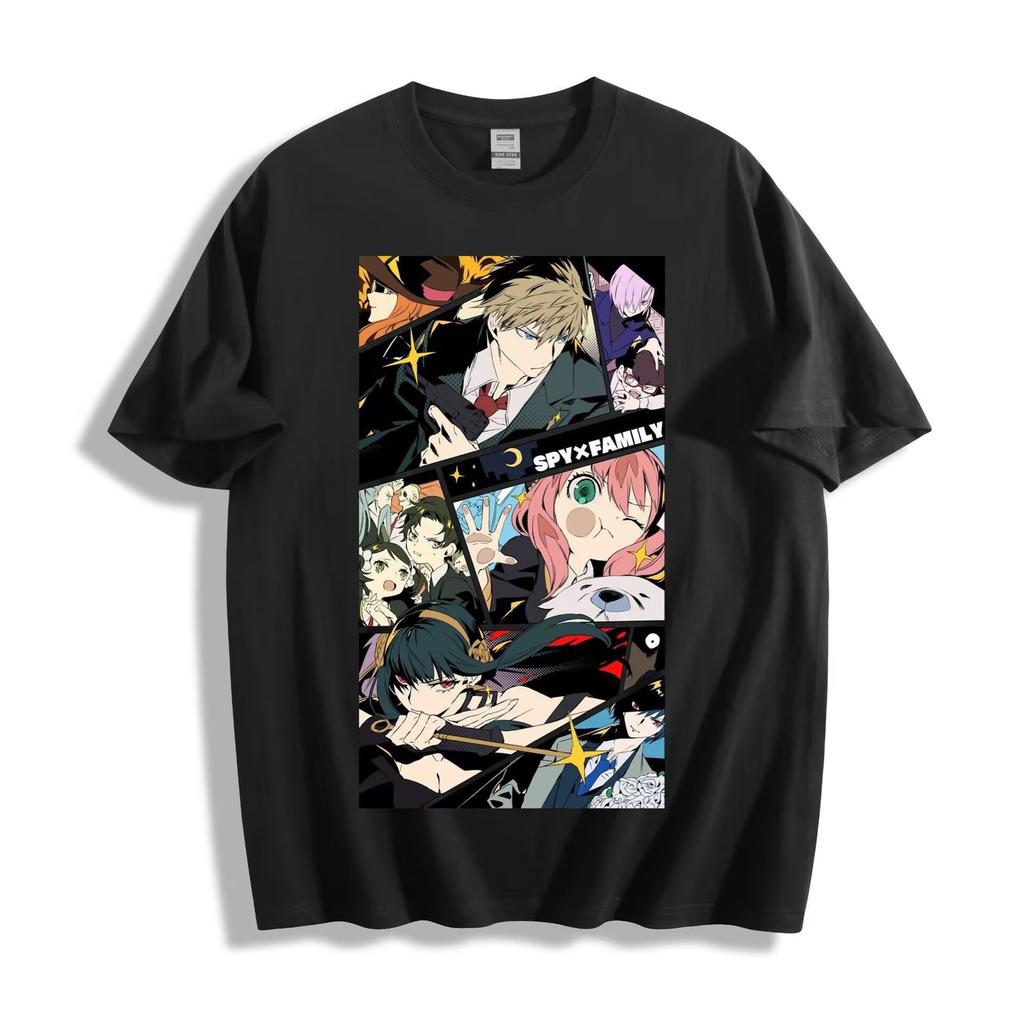 Spy x Family Full Cast Collage T-Shirt-Epic Anime Panel Mashup Design Unisex Tee