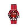 Seiko Mechanical Movement Nylon Strap Watch Men's Watches Red Watch Dial SRPF67K1