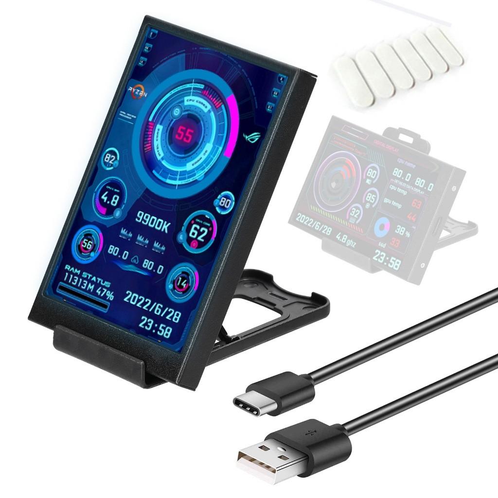 3.5 Inch IPS Computer Small Secondary Screen Full Viewing Angle USB-C Chassis Secondary Sub-Screen Computer Monitor
