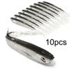 Soft Bait Fish Swimbait Fork Tail with Hook& Without Hooks Fishing Lure Artificial Silicone Bait Fishing Tackle Goods