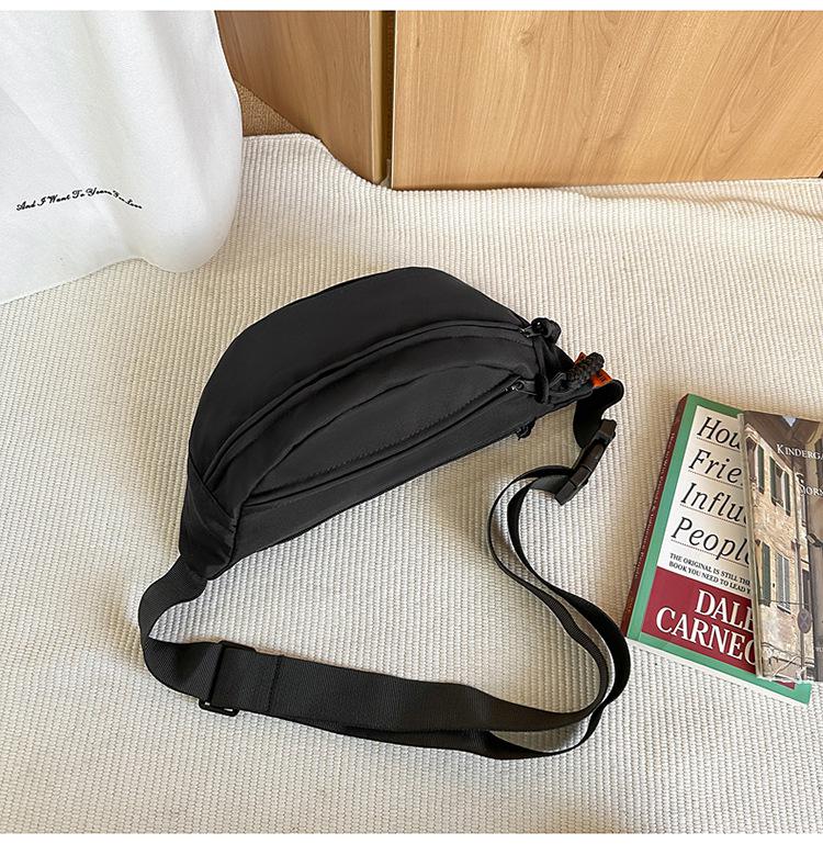 Summer Korean Style Sports Chest Bag – Fashionable Wide Strap Waist & Messenger Bag for Women