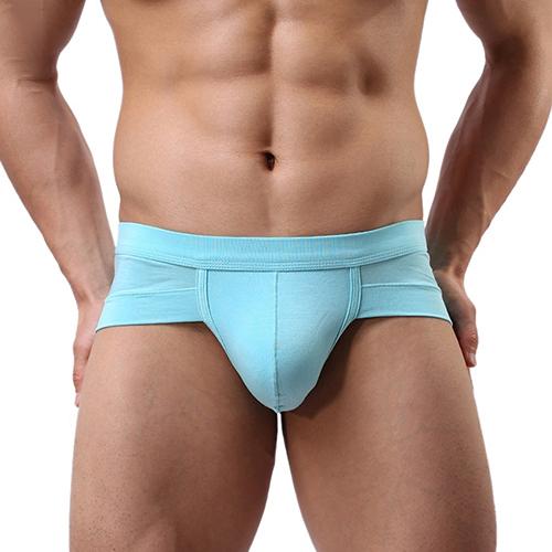 Herrsexiga Bulge Pouch Underkläder Trosor Mjuk Elastisk Modal Low Rise kalsonger