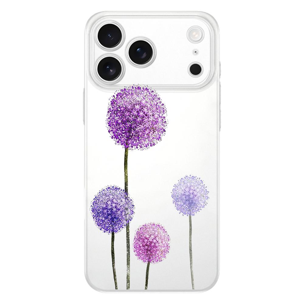 Sunflower Flower Lavender Purple Soft Clear Phone Case For iPhone 17 Air 16E 16 11 15 14 Pro MAX 12 13 7 8 Plus SE Easter Cover