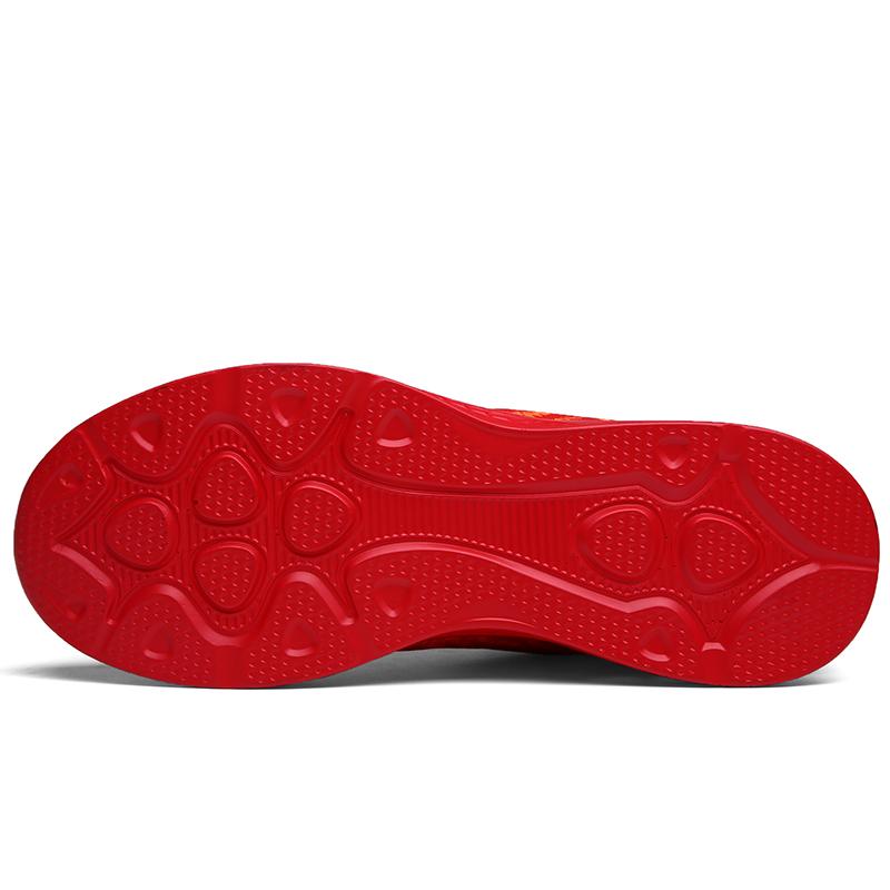 New Flying Woven Breathable Running Shoes Men's Explosive Cushioned Cushioned Sports Shoes Springback Running Shoes