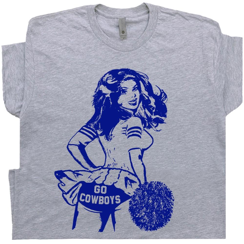 Go Cowboys T Shirt Vintage Cowboys Shirt Football Cheerleader Retro Throwback