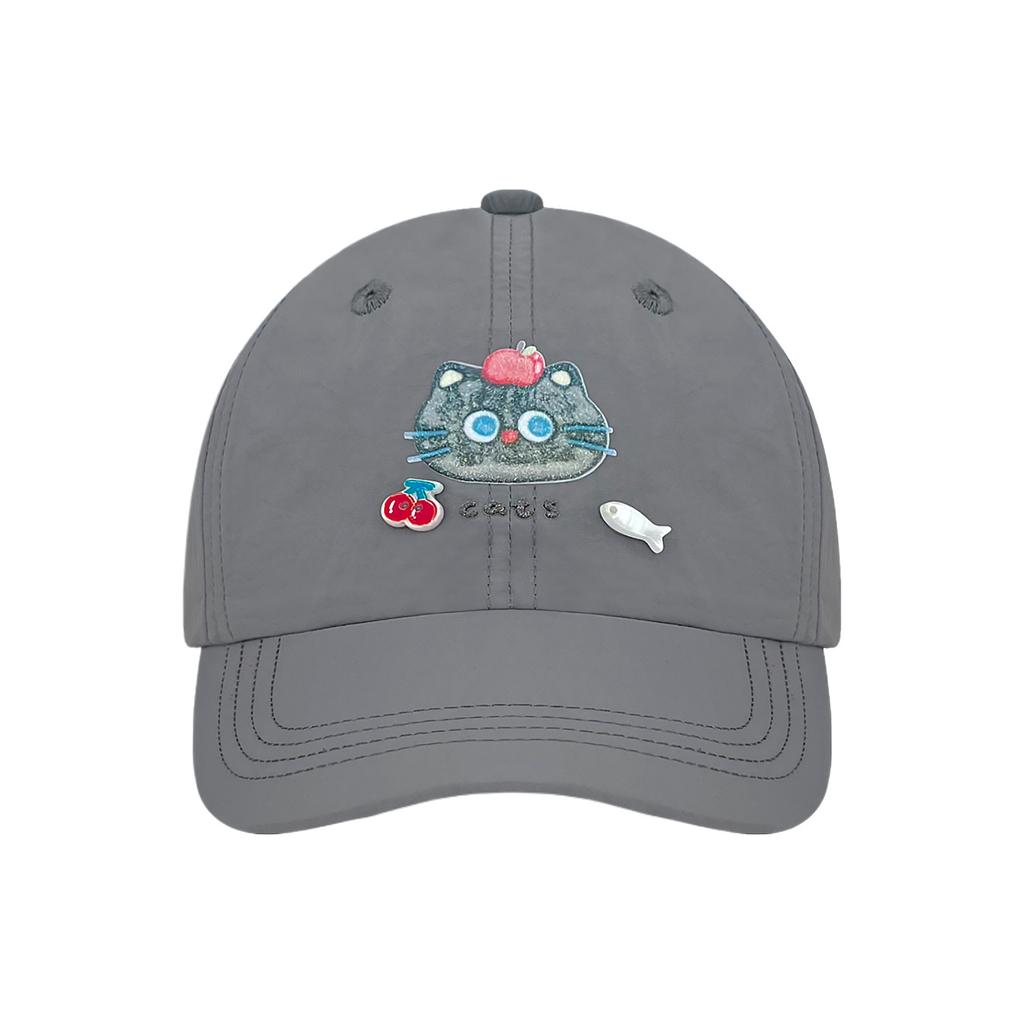 Cute Cat Cat Quick-Drying Baseball Cap Female Spring And Summer Light And Versatile Sunshade Showing Face Small Cap