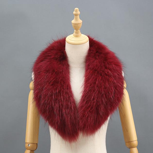 Women Real Fox Racoon Fur Long Scarf /raccoon Fur