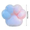 Rainbow Blue Big 5in Squishy Cat Paw Squeeze Toys,Cute Kawaii Squishies,Fur Ball,Jelly Kitty Paw Squishy Funny for All Ages