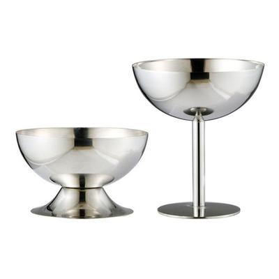 Dessert Bowl Practical Ice Cream Cups Simple Food Container Stainless Steel Material Suitable for Ice Cream Treats