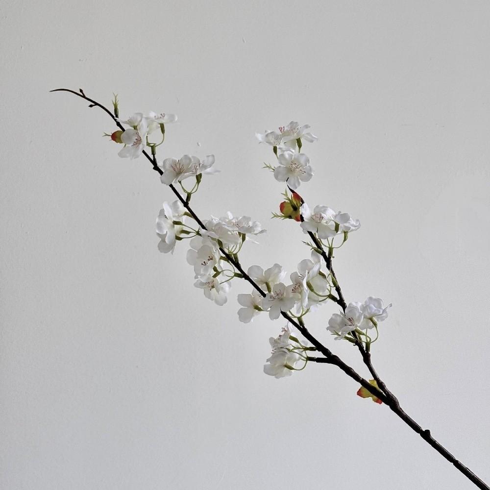 Pink Artificial Sakura Flower Decorative Silk Artificial Faux Plants Long Branches Peach Fake Cherry Blossoms
