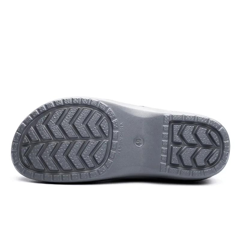 Módní Vysoce Kvalitní EVA Kuchařské Boty Protiskluzové Vodotěsné Olejivzdorné Kuchyňské Kuchařské Ploché Pracovní Boty Hotelová Restaurace Dřeváky Pánské Vícebarevné