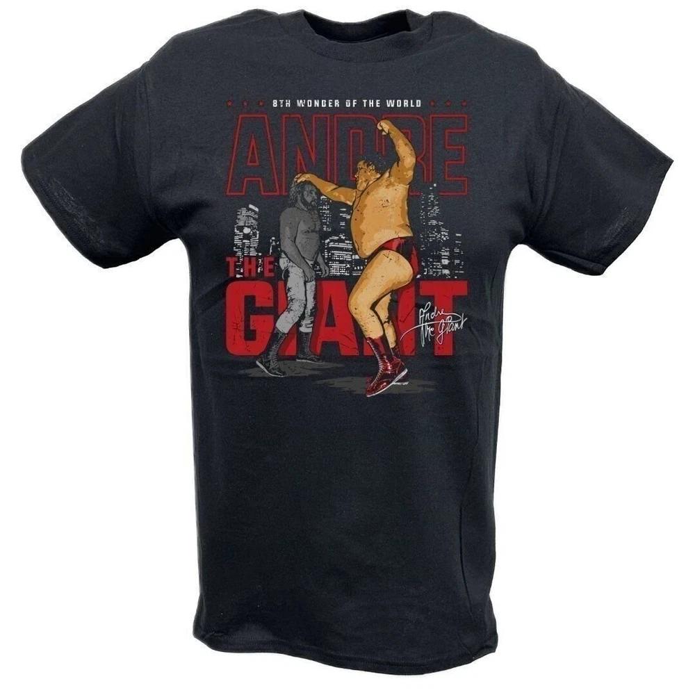 Andre The Giant Skyline Chop Black Tshirt S