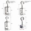 Pull Ring C-clamp 304 Stainless Steel Fixed Holder Clip Square Clamp  Hardware Fasteners