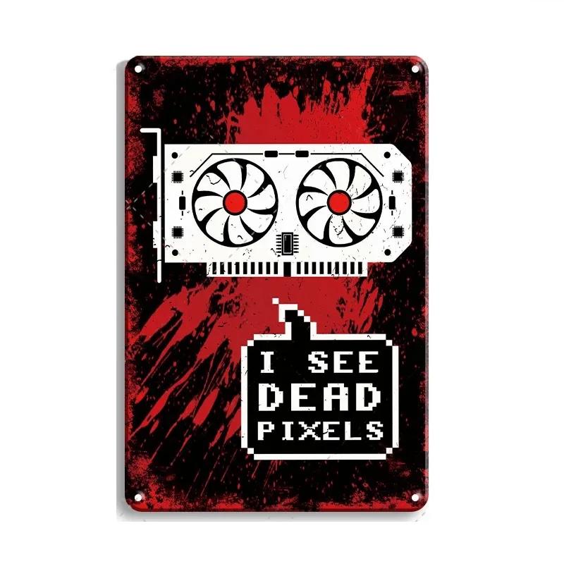 Metal Tin Poster Video Game Retro Metal Tin Sign Plaque Poster for Bar Club Wall Decor Retro Home Vintage Wall Plate Pendant