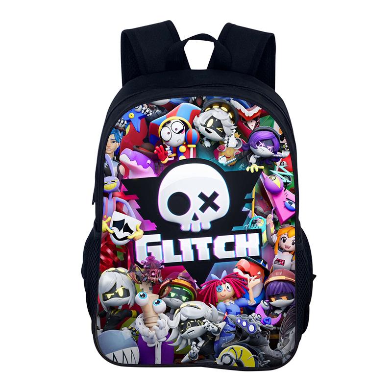 Cartoon Backpack Murder Drones School Bag 40cm/15.7inch Backpack Lightening Zipper Backpack Book Bags for Boys Girls Best Gift