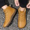 Autumn/Winter Unisex Wide Head Barefoot Large Hiking Shoes Mid Top Outdoor Hiking Shoes