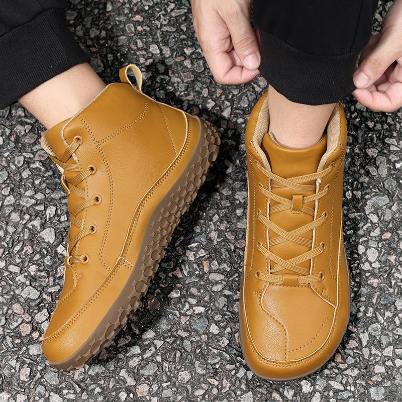 Autumn/Winter Unisex Wide Head Barefoot Large Hiking Shoes Mid Top Outdoor Hiking Shoes