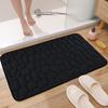 Yousheng Bath Mat Solid Color Rapid Water Absorbent Non-Slip Easy To Clean Washable Thick Soft Carpet Bathroom Decoration