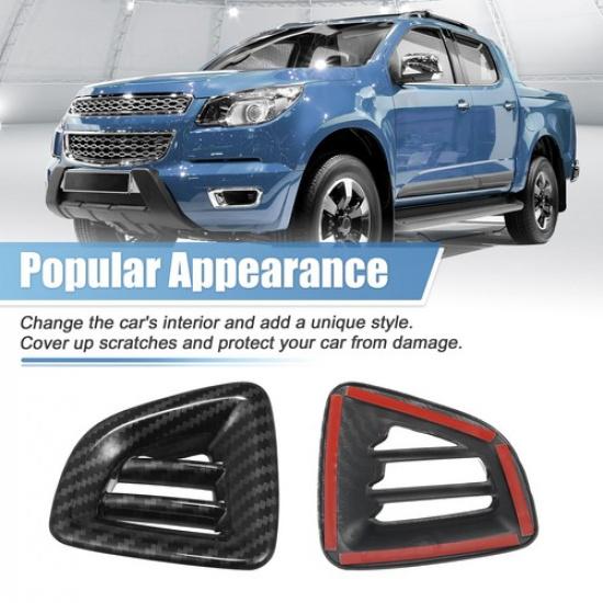 2 st Instrumentpanelens Övre Sidoluftventilskydd för Chevrolet Colorado 2015-