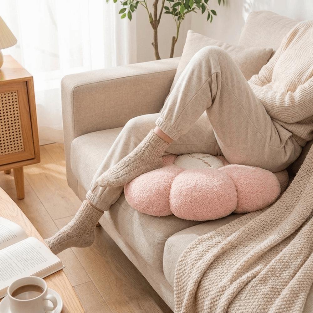 Thickened Cartoon Pattern Floor Cushion Soft Plush Seat Cushion Pumpkin Cushion Bay Windows
