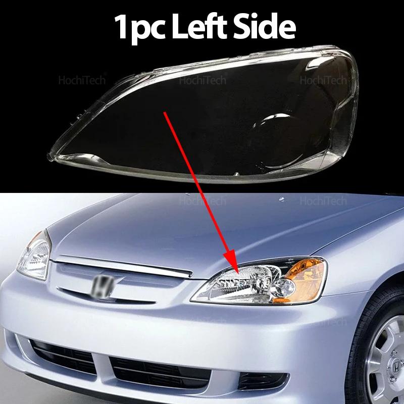 For Honda Civic ES1 ES8 ES5 ES7 Pre-facelift 2001~2003 Transparent Glass Lamp Headlamp Cover Headlight Cover Shell Lampshade