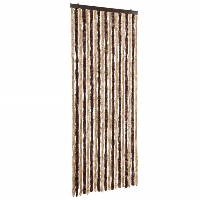 VidaXL Moustiquaire Beige et marron clair 56x200 cm Chenille