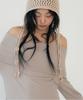 ZIZEMUSEUM Jellyfish Strap Beanie (Beige)