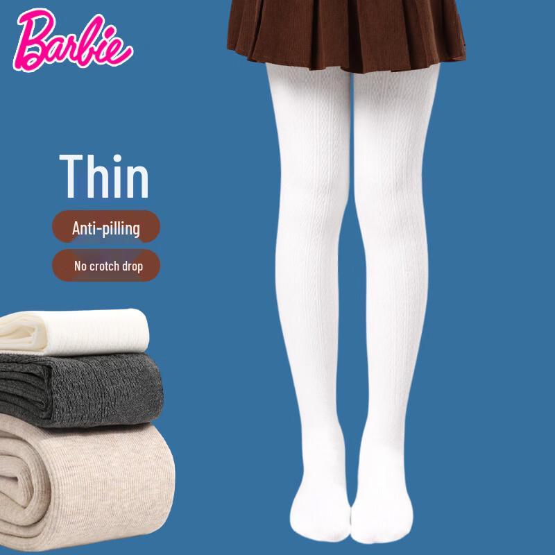 Barbie Girls  White Opaque Tights L (Suggested Height 120-140cm)