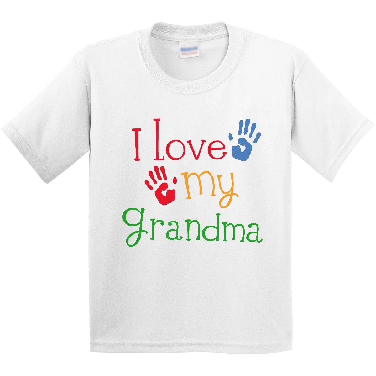 Inktastic I Love My Grandma Youth T-Shirt Grandmother Mothers Day Grandkids Tee 100