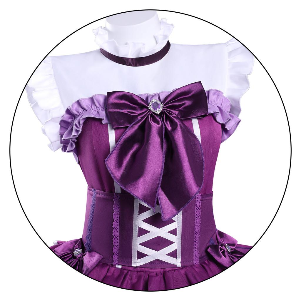 Costume Cosplay Puella Magi Madoka Magica en Tissu Satiné Pour les Fans de Jeu de Rôle Anime