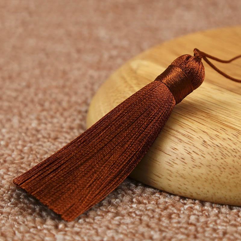 10pcs 8cm Tassel Earrings Polyester Silk Brush Pendant Earring Charm Satin Tassel DIY Jewelry Making Findings Handmade Craft