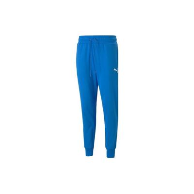 Letter Print Drawstring Jogger Knit Sweatpants Men Bottoms Blue 538004-01