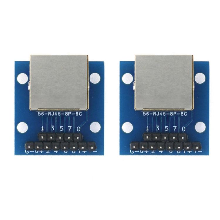 

RJ45 to DIP2.54 Converter PCBs Equipped with LED Status Lights for Networking Device Testing and Educational Purposes