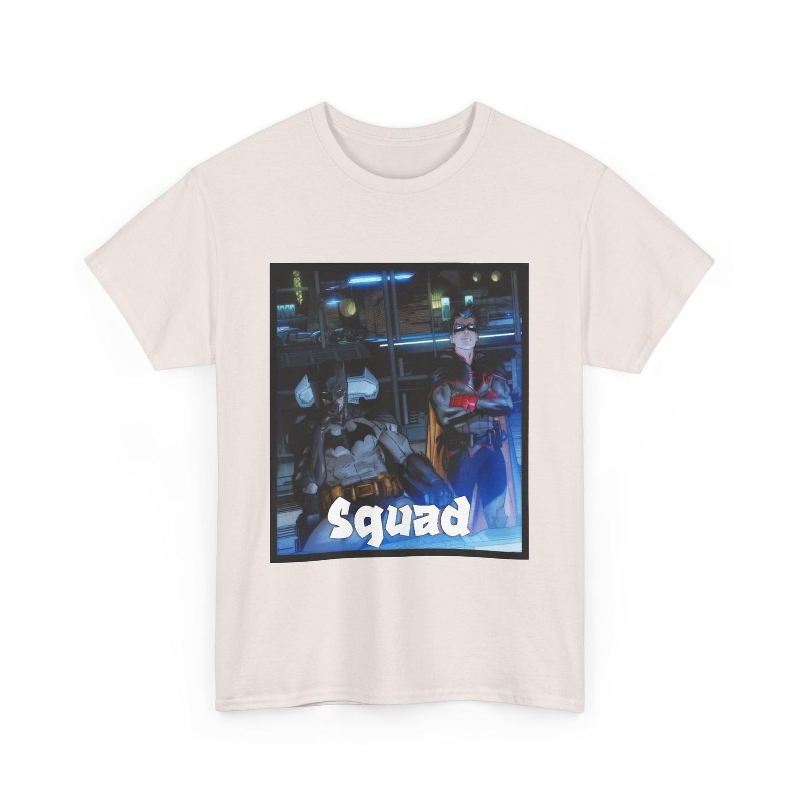 Unisex Bat Squad Tee, Casual Super Hero Shirt, Custom Batman and Robin T-Shirt Mens Womens Tees Top L