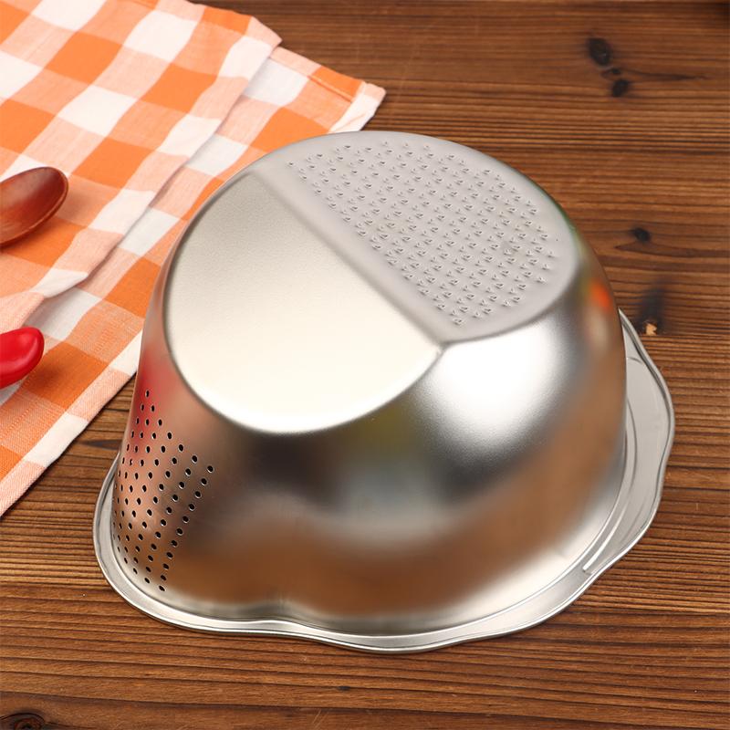 Rice Washer Strainer Bowl 316 Stainless Steel Rice Washing Bowl Rice Sieve Colander Fruit And Vegetable Strainer Kitchen Tools