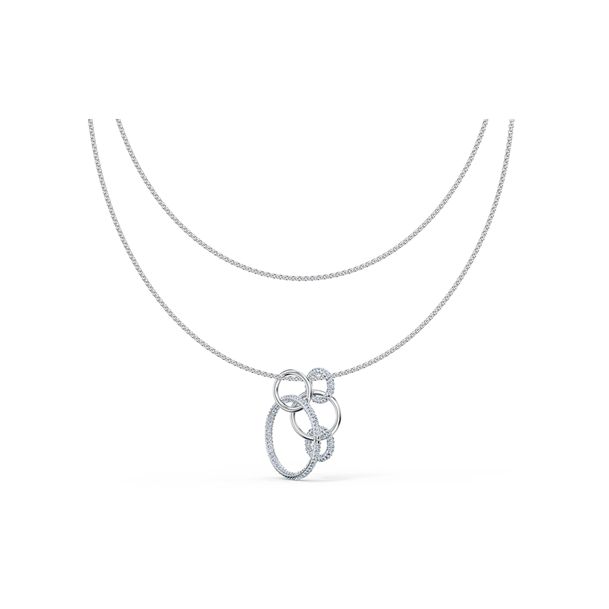 Swarovski Stone Series Interlocking Necklace Women necklaces Silver 5512604 One Size