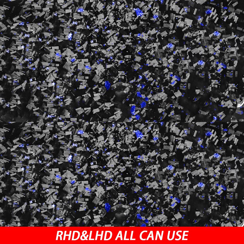 For Porsche Panamera 2010-2016 Forged Carbon Fiber Rear Seat Multimedia Panel Cover Car Interior Decoration Accessories Sticker