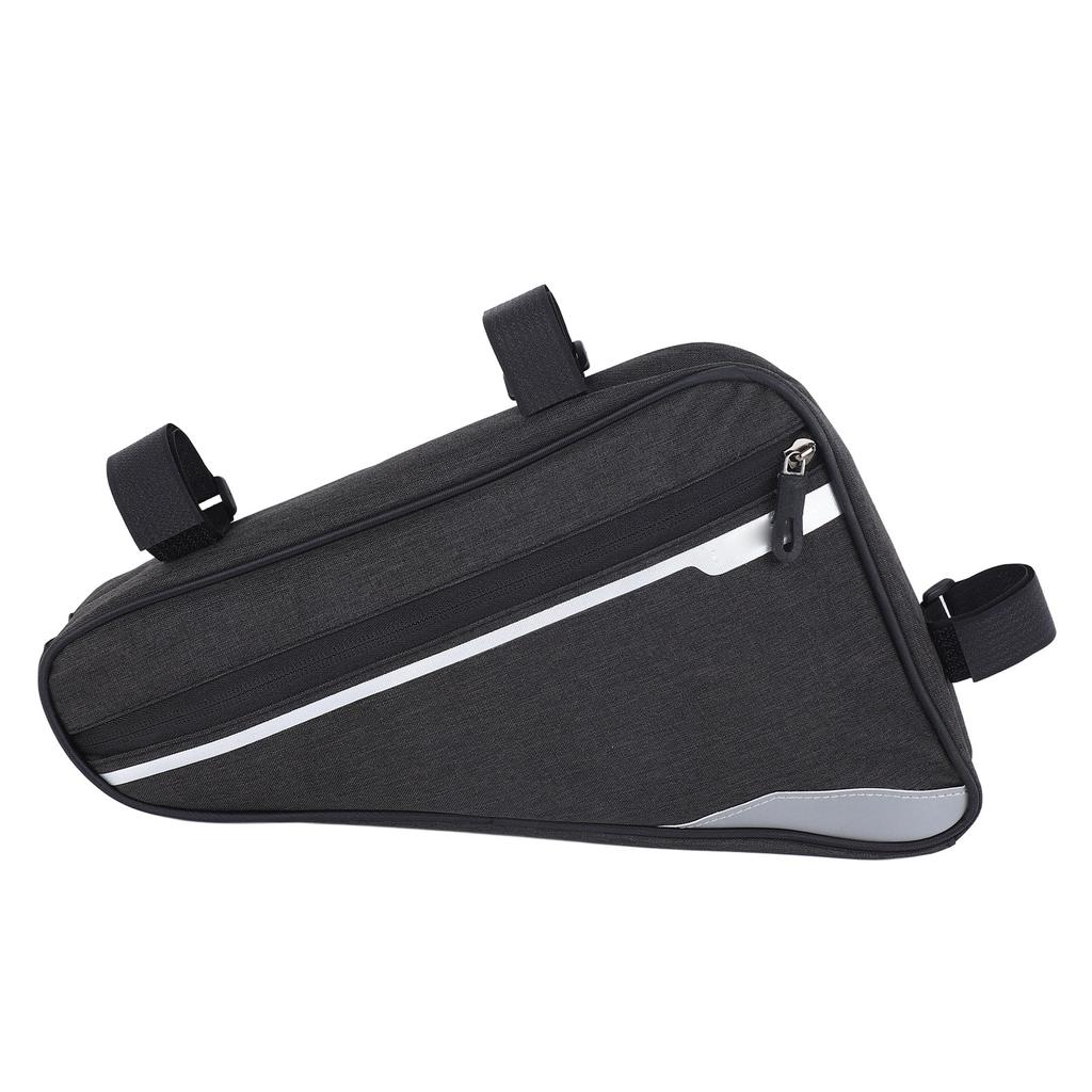 Bike Triangle Frame Bag 1.2L Polyester Fiber Waterproof Bike Under Top Tube Corner Pouch for