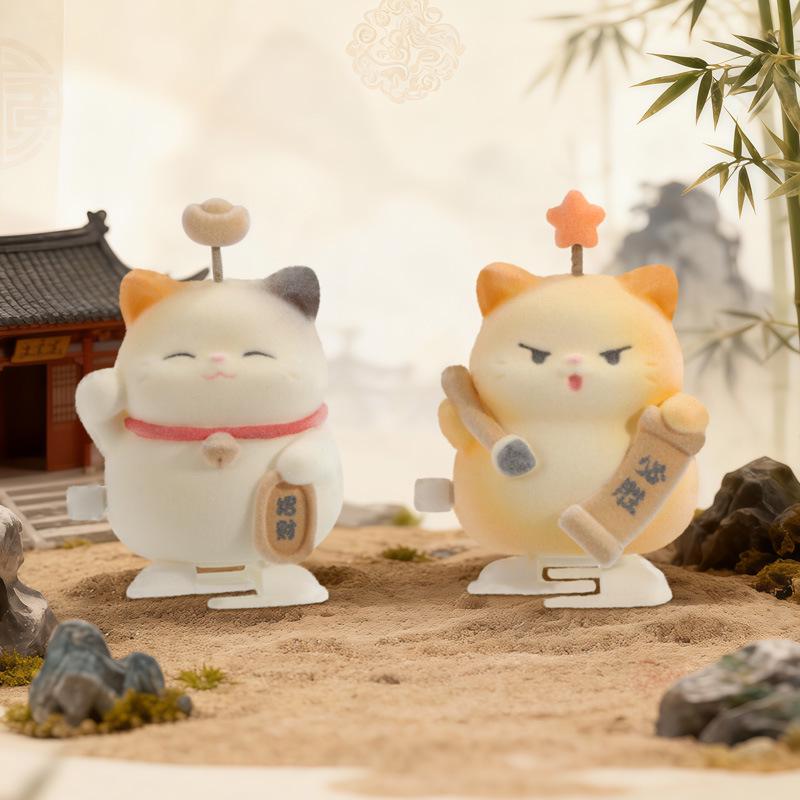Cartoon Cute Furry Cat Lucky Blind Box Gift for Kids & Students - Resin Craft Ornament