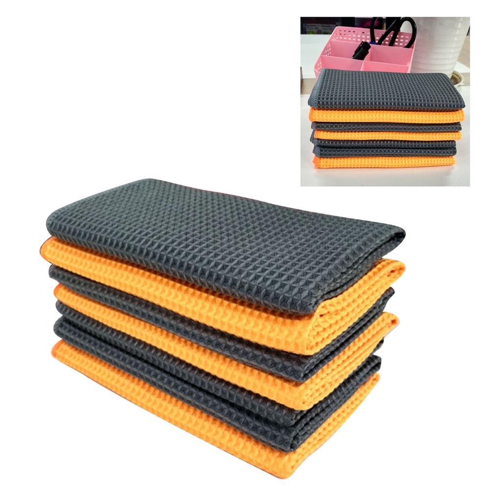 Car Cleaning Towel Highly Absorbent Multifunctional Microfiber Waffle Washing Towels for Window