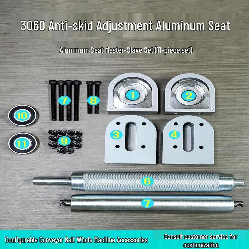 Conveyor Belt Driven and Idler Roller Set