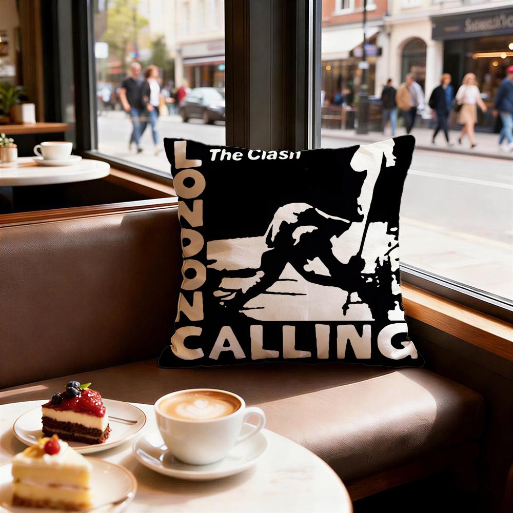 

Band The Clash Cushion Cover Decorative Cushions Covers Cover Sofa 50x50 Pillow 4 Piece 45x45 40x40 Pillowcase 30X30cm