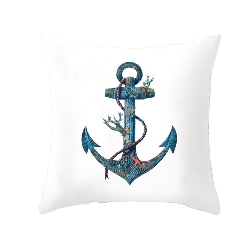 Sea Breeze Anchor Octopus Turtle Cushion Cover Decorative Pillowcase Sofa   Home Textile