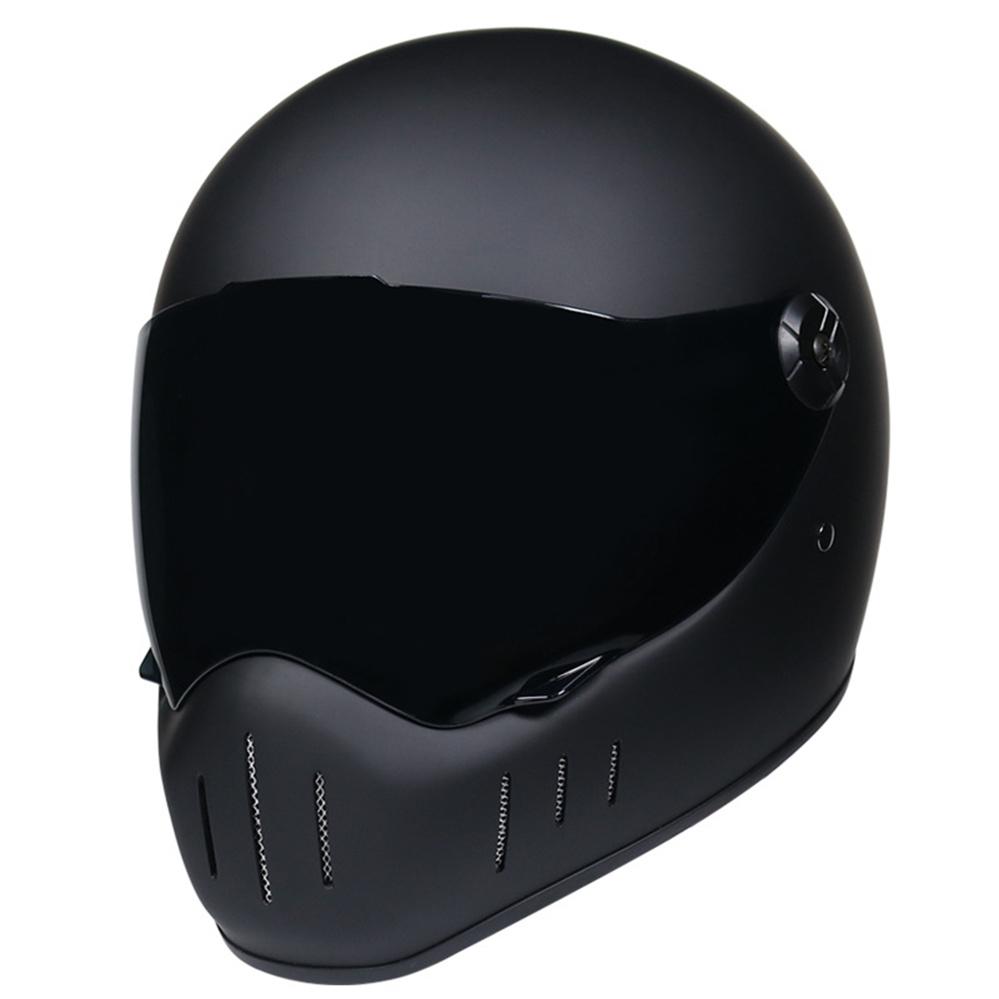 New Motorcycle Racing Full Face Motorbike Riding Helmet Chopper Style Dirt Bike Helm Retro Lightweight Cafe Racer Casque DOT ECE