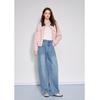BETU Women's High-Waist Loose Denim Wide-Leg Pants
