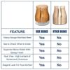Rose Gold Finish - Bell Bottom Glass Jars for Sugar,Cereal, Spices, Pulses and other Kitchen Storage 880ml, Set of 2