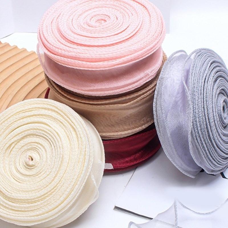 Soft Ruffled Tulle Ribbon In Assorted Color For Baking Flower And Craft