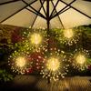 Solar Christmas Lights with Waterproof 8 Modes Remote Outdoor Chandelier for Garden Gazebo Porch Party Wedding Christmas Decor