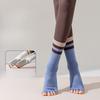 Female Spring and Autumn Professional Yoga Dance Indoor Fitness Exercise Pilates Open Toe Non Slip Five Finger Tube Socks